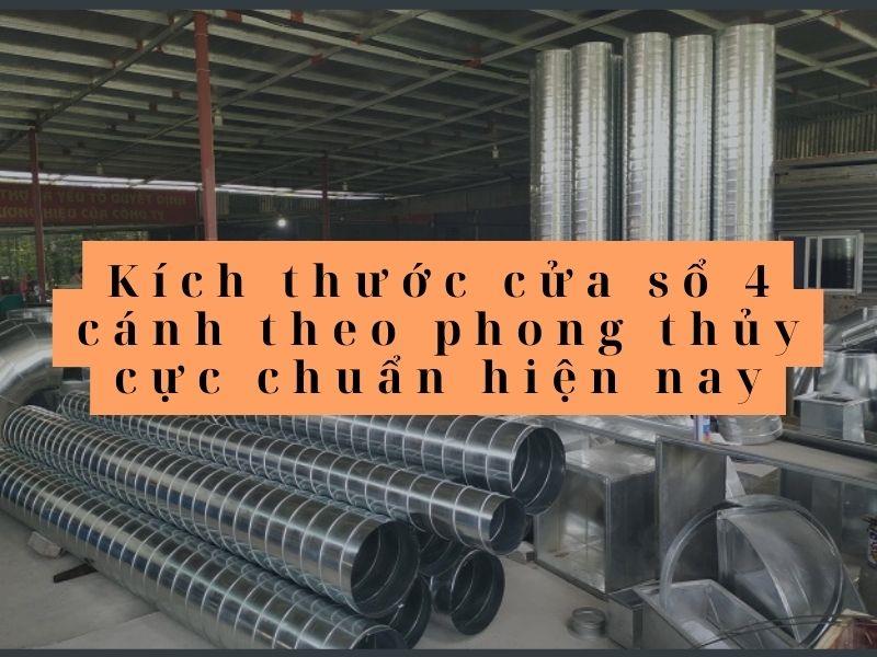 Kích thước cửa sổ 4 cánh theo phong thủy cực chuẩn hiện nay